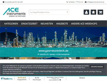 Tablet Screenshot of gasmesstechnik.de